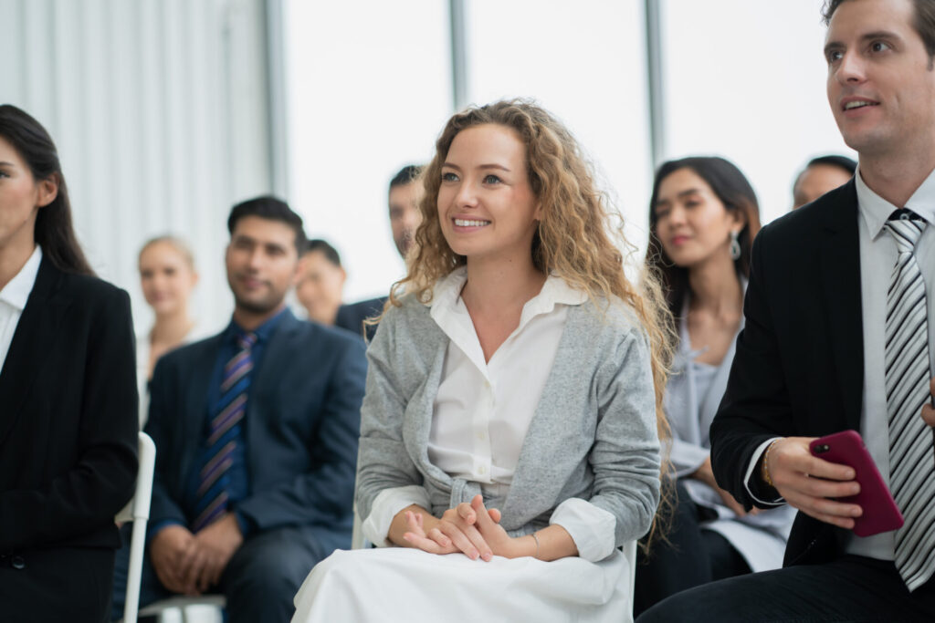 group of business people workshop training in business event at seminar room.