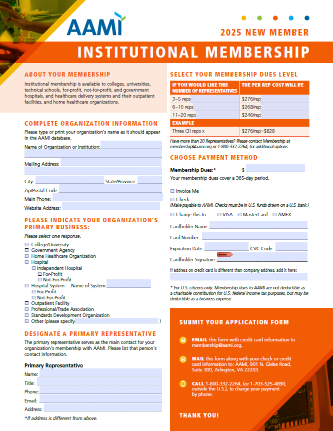Institutional Member Application Thumbnail